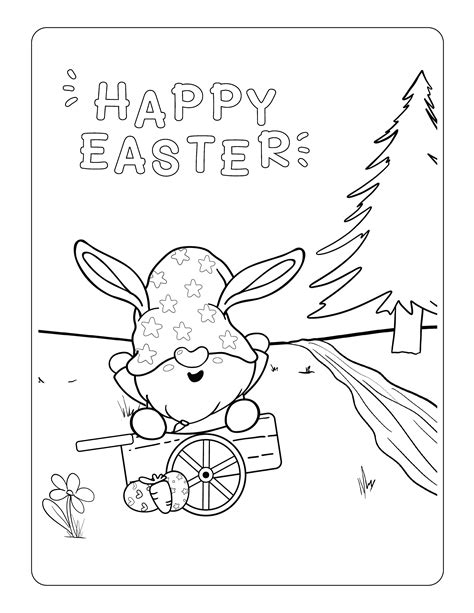 Easter Gnomes Coloring Pages