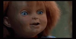 Chucky Child's Play Red Eyes GIF | GIFDB.com