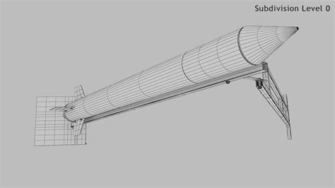 3D Model Qassam 3 Rocket With Launcher - TurboSquid 2147174