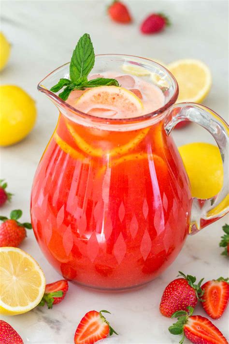 Best Homemade Strawberry Lemonade Recipe - Little Sunny Kitchen