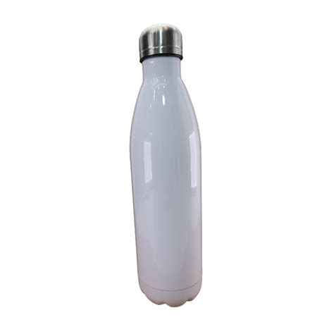 Flask Cola Bottle 750ml White