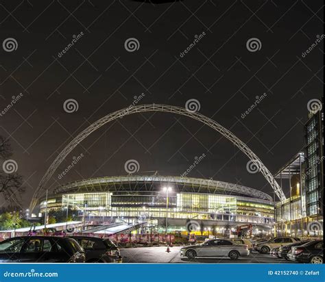 Wembley Stadium At Night In London Editorial Image | CartoonDealer.com ...