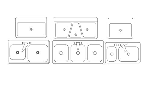 Kitchen Sink Autocad Blocks Dwg File Cadbull | Images and Photos finder