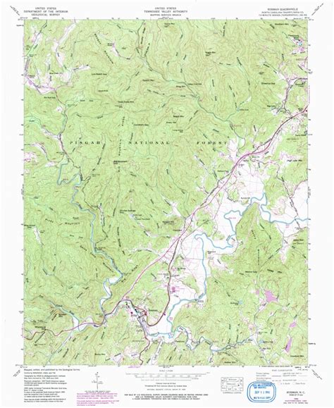 Rosman, NC (1945, 24000-Scale) Map by United States Geological Survey ...