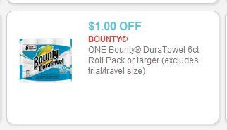 NEW high value $1/1 Bounty Paper Towels printable coupon! - Living Chic Mom