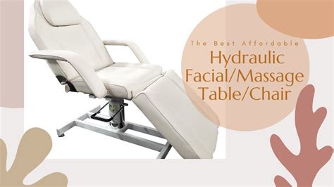 The Best Affordable Hydraulic Spa Facial Massage Table/Chair - YouTube