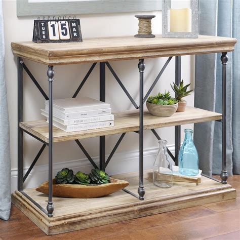 Combine rustic and industrial styles with our Sonoma Two-Tier Console ...