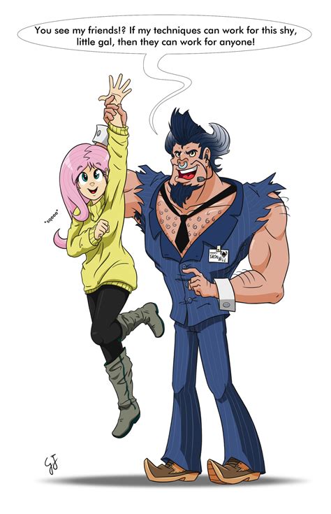 Image - Fluttershy and Iron Will by GlancoJusticar.png | My Little Pony Fan Labor Wiki | FANDOM ...