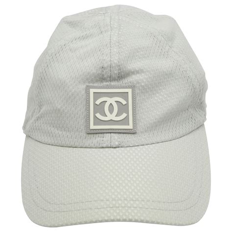 Chanel Sport Rare Gray Cap with CC Logo For Sale at 1stDibs | chanel ...