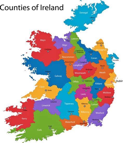 Ireland Map of Regions and Provinces - OrangeSmile.com