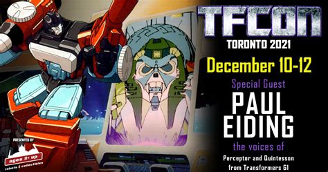 Transformers voice actor Paul Eiding to attend TFcon Toronto 2021