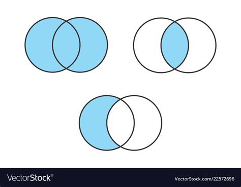 Mathematical sets Royalty Free Vector Image - VectorStock