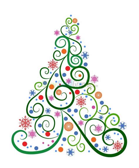 Christmas Tree Clipart Vector Free Download