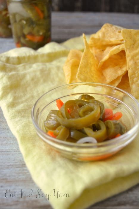 Sweet and Spicy Pickled Jalapenos | Eat It & Say Yum