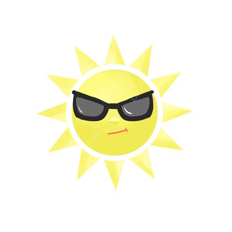 Diagrama Dinâmico Do Gif Dos Elementos Decorativos Do Sol Com óculos De Sol PNG , Sol, Luz Solar ...