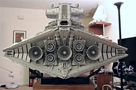 This LEGO Imperial Star Destroyer custom build is nearly 5-feet long ...