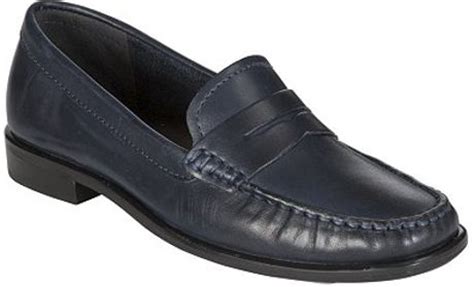 John Lewis Women Penny Classic Loafers Navy in Blue (navy) | Lyst