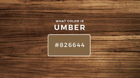 What color is umber | Marketing Access Pass