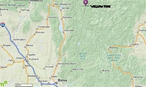 Pine Idaho Map - Time Zones Map