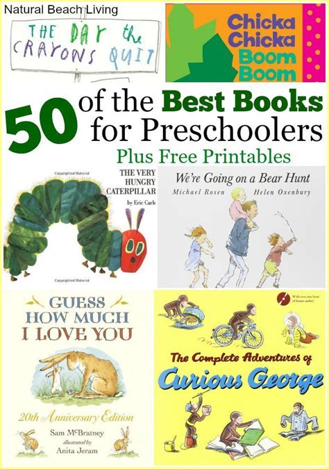 50 Best Books for Preschoolers (free printables | Creative, Free ...