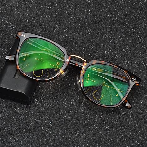 Brand Progressive Multifocal Lens Reading Glasses Men Presbyopia Hyperopia Bifocal Glasses Sun ...