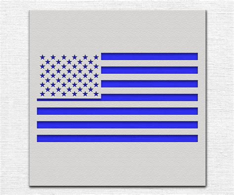 American Flag Stencil - Art and Wall Stencil - Stencil Giant