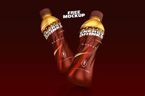 Energy Drink Bottle Mockup – Free Design Resources