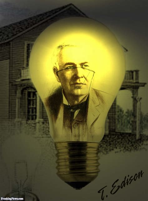 Thomas Edison in Light Bulb Pictures