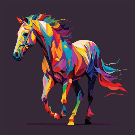 37,853 Colorful Running Horses Images, Stock Photos, 3D objects ...