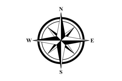 Compass Rose Stencil | Compass rose, Compass tattoo design, Rose stencil