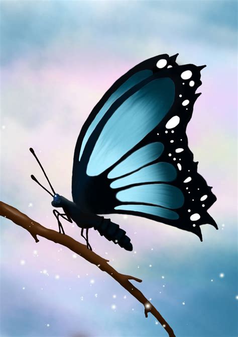 Digital Painting Butterfly by DaniSchoko on DeviantArt