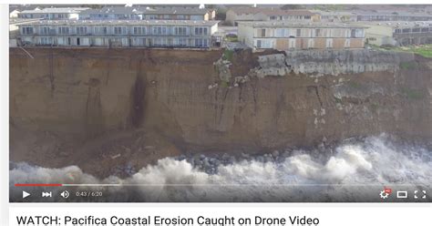 Drone video captures erosion under California cliff-side dwellings