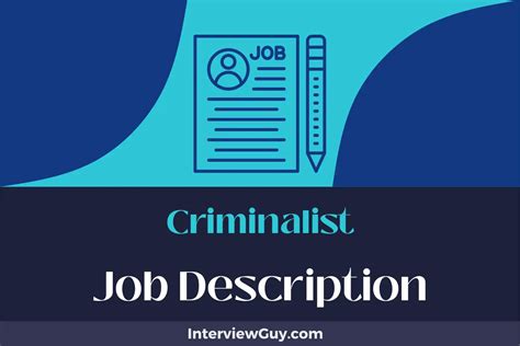 Criminalist Job Description [Updated for 2024]