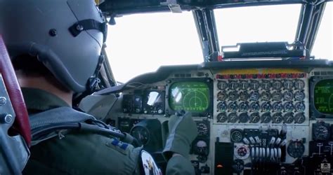 Amazing cockpit video of B-52H Air Force Global Strike training missions