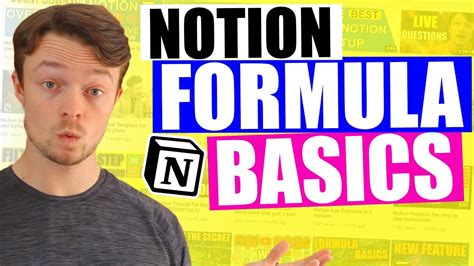 Notion Formula Tutorial for beginners - YouTube