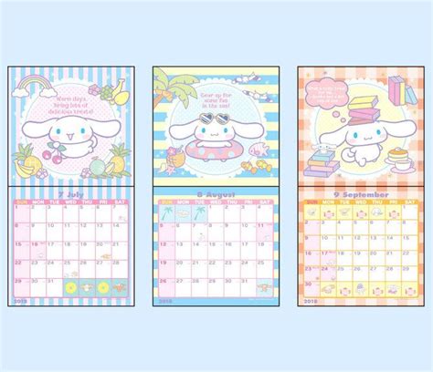 Cinnamoroll Mini Wall Calendar: 2018 | Hello kitty crafts, Paper doll ...