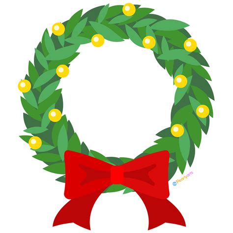 FREE Christmas Wreath Clipart (Royalty-free) | Pearly Arts