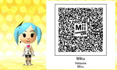 Tomodachi Life QR Code - Miku by EllieNostalgia on DeviantArt