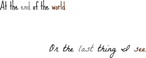 Download Endof World Lyrics Snippet | Wallpapers.com