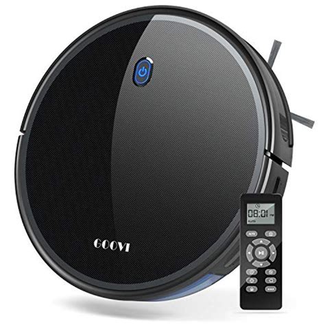 Robot Vacuum, GOOVI 1800Pa Robotic Vacuum Cleaner (Slim) Max Suction, Quiet Multiple Cleaning ...