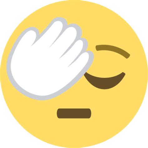 "face palm" Emoji - Download for free – Iconduck