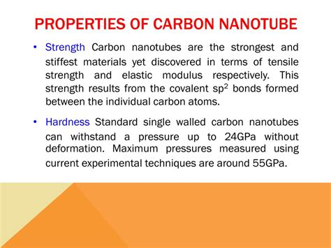 Properties Of Carbon Nanotubes