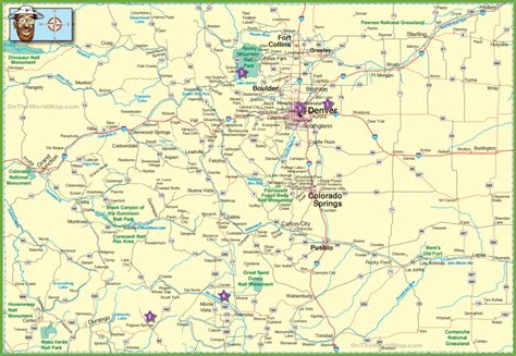 Colorado Road Maps And Travel Information | Download Free Colorado with regard to Printable Road ...