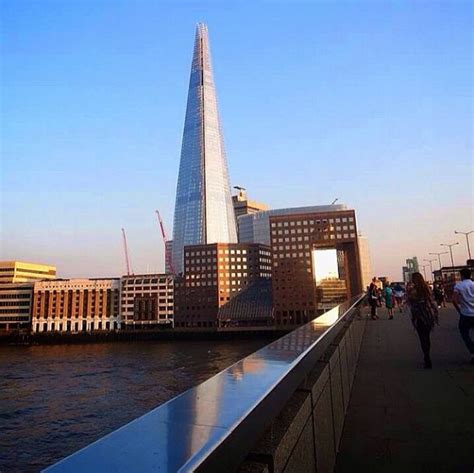 Gorgeous view of The Shard at sunset.