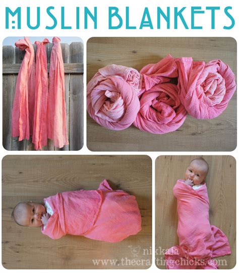 DIY Muslin Swaddle Blankets - The Crafting Chicks