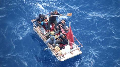 New Carnival Cruise Ship Rescues Small Raft in the Caribbean