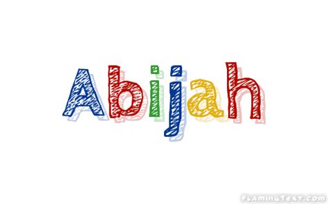 Abijah Logo | Free Name Design Tool from Flaming Text