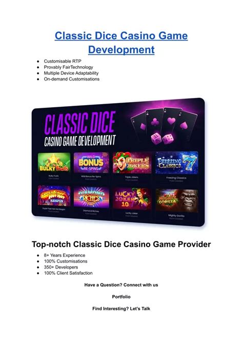 PPT - Classic Dice Casino Game Development PowerPoint Presentation, free download - ID:11551926