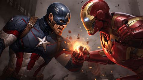 Civil War (Ironman fighting with Captain America) by NostalgicSUPERFAN ...