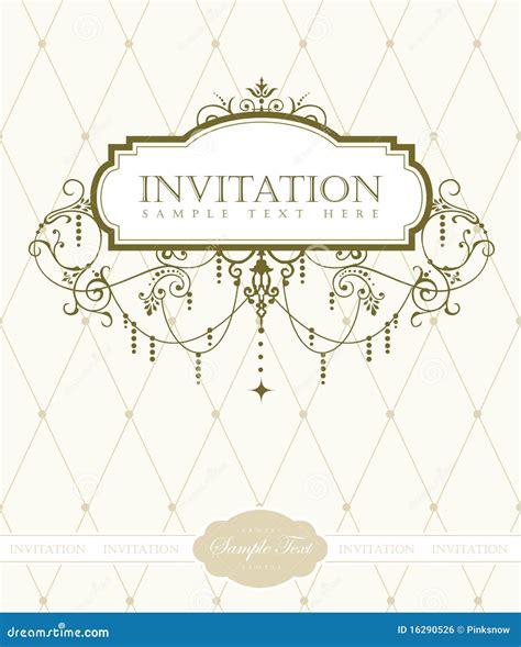 Invitation Card Template Royalty Free Stock Image - Image: 16290526